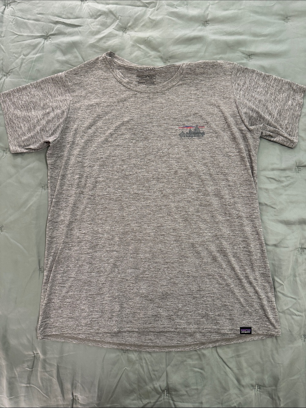 Patagonia Capilene Cool Daily Graphic Shirt Gray Large